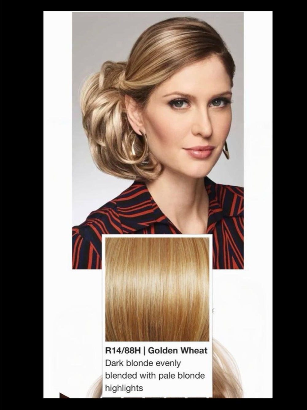🆕 Aperitif Clip In Hair Piece by Raquel Welch | Updo Wig - R14/88H Golden Wheat